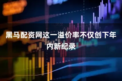黑马配资网这一溢价率不仅创下年内新纪录
