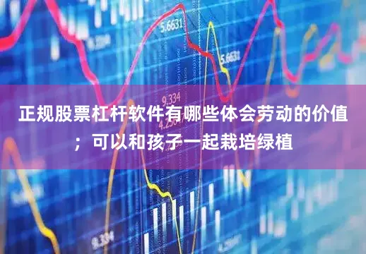 正规股票杠杆软件有哪些体会劳动的价值；可以和孩子一起栽培绿植